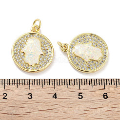 Messing micro pave klare zirkonia anhänger&nbsp;KK-L213-039G-02