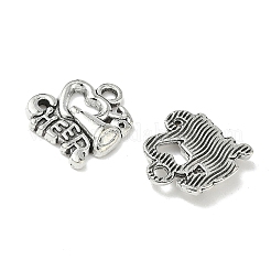 Colgantes de aleación de estilo tibetano con megáfono de animadora&nbsp;TIBEP-NH0001-01B-AS