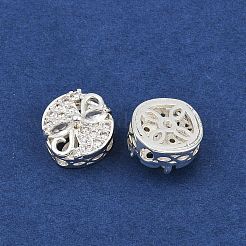 Mehrsträngige Glieder aus Messing mit Pavé-Kubikzirkonia&nbsp;ZIRC-F145-06S-01