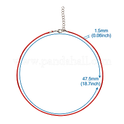 Gewachsten Baumwollkordel bildende Halskette&nbsp;MAK-BT0001-03