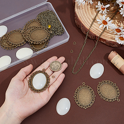 DIY-Kits zum Herstellen von Halsketten mit Anhängern aus Legierung&nbsp;DIY-PH0031-60