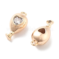 Acumular charms de latón chapado&nbsp;KK-M102-19G-A