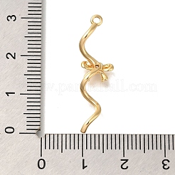 Pendentifs avec zircon cubiques à micro-pavés en laiton&nbsp;KK-M301-16G