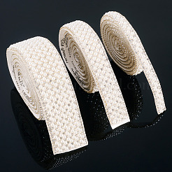 3 Yard (ca. [91] cm) 3 verschiedene Stile Imitationsperlen-Strass-Bänder&nbsp;DIY-TA0013-16