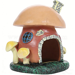 Decoraciones de exhibición de casas de hongos de PVC&nbsp;DJEW-GF0001-92