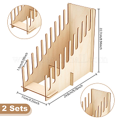 Présentoir de bureau en bois pour cartes de vœux&nbsp;AJEW-WH0752-583