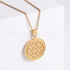 Vintage Punk Bohemian Edelstahl Halsketten mit chinesischem Knoten Anhänger für Frauen Männer&nbsp;VU1484