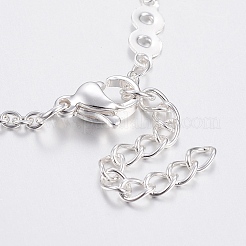 Bracciali alla moda in acciaio inossidabile 304 con maglie a catena&nbsp;BJEW-I243-39S