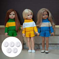 20 Paar 5 Stile natürliche Selenit Handwerk Puppe Auge&nbsp;DIY-FH0009-64