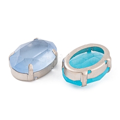 Ovale cucito su strass&nbsp;GLAA-K069-06B-P
