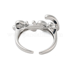 Anillos de puño abiertos Bass Love para mujer&nbsp;RJEW-U012-01P