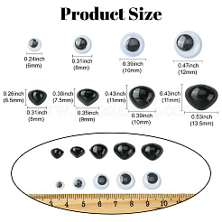 280 Stück Augen- und Nasen-Cabochons aus Kunststoff zum Basteln&nbsp;DIY-CJ0002-94