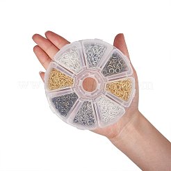 Multicolor Länge 10mm / 13mm Eisen Schraube Augenschraube für halbgebohrte Perlen Auge Pin Zubehör festgelegt&nbsp;IFIN-PH0010-02