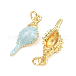 Pendentifs d'émail en laiton &nbsp;KK-CBA3297-04B-G