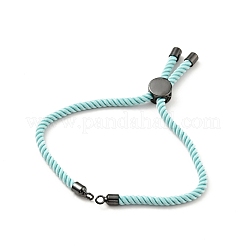 Bracelets coulissants en corde milan torsadée à moitié finis&nbsp;FIND-G032-01B-04