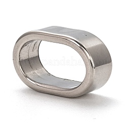 Anlaufgeschützte Schiebe-Charms/Schiebeperlen aus Edelstahl 201&nbsp;STAS-L255-002P