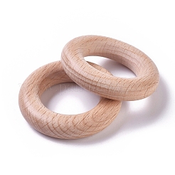 Anneaux de liaison en bois de hêtre&nbsp;WOOD-WH0098-67A