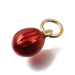 Pendentifs d'émail en laiton &nbsp;KK-G605-09G