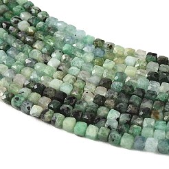 Stränge aus natürlichen Smaragdperlen mit Farbverlauf&nbsp;G-K376-D04-4x4mm