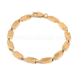 Bracelets à maillons en losange en acier inoxydable 304 pour hommes et femmes&nbsp;BJEW-G766-04G
