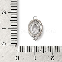 Verbindungsanhänger mit durchsichtigem Zirkonia-Pavé aus Messing&nbsp;KK-G503-31P