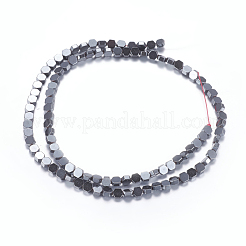 Non magnetici perle ematite sintetico fili&nbsp;G-P338-01A-4x4mm