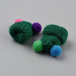 Handgefertigte Puppenmütze aus Polyester&nbsp;AJEW-WH0348-354H