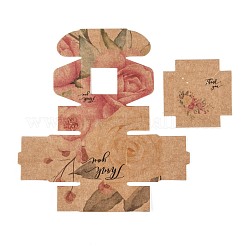 Confezione regalo di carta kraft creativa pieghevole rettangolare&nbsp;CON-B002-04E-02
