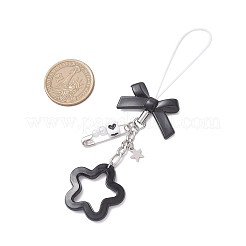 2 pieza de correas para móvil con dijes de flores acrílicas&nbsp;HJEW-JM04450