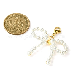 Décorations de pendentif de nœud papillon de perle de coquille&nbsp;HJEW-TA00115