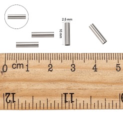 Cuentas de tubo de acero inoxidable 304 resistentes al deslustre&nbsp;X-STAS-G071-32P