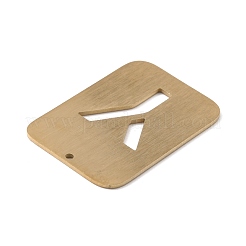 Pendentifs en acier inoxydable 304 avec placage ionique (IP)&nbsp;STAS-K216-49Y-G