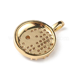 Cremagliera placcatura micro ottone spianare pendenti zirconi&nbsp;KK-C019-17G