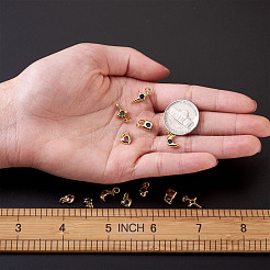 Ottone micro spianare fascino zirconi&nbsp;ZIRC-TA0001-15G