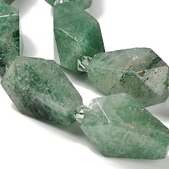 Naturales verdes fresa de cuarzo hebras de abalorios&nbsp;G-NH0005-B10-01A