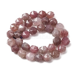 Colliers de perles en quartz rose de Madagascar violet naturel&nbsp;GG-CBABD99-05A