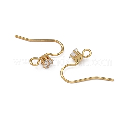 Cierres para pendientes de latón pavé de circonitas cúbicas de Shegrace&nbsp;XGRQ4S738-740G