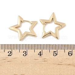 Pendientes de aro de latón&nbsp;EJEW-D320-17G