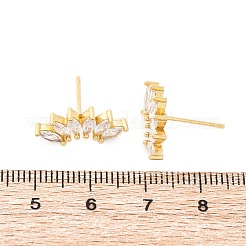 Pferdeauge funkelnde Zirkonia-Ohrstecker für Sie&nbsp;ZIRC-C025-25G