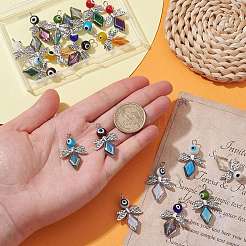 20 Stück 10-farbige Böse Augen Bunte Malerei-Anhänger&nbsp;FIND-CJ0001-69