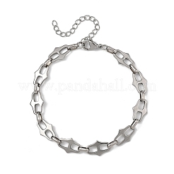 Bracelets à maillons ovales en acier inoxydable pour femmes&nbsp;BJEW-JB13861
