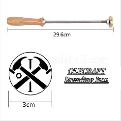 Prägen Prägen Löten Messing mit Stempel&nbsp;AJEW-WH0113-15-82