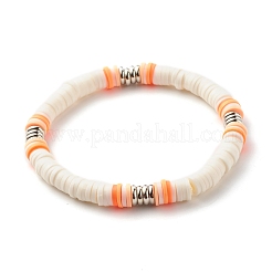 Hieishi-Stretch-Armbänder aus synthetischem Hämatit und Fimo für Frauen&nbsp;BJEW-JB07430