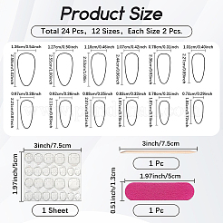 1 busta di unghie finte a pois in plastica&nbsp;MRMJ-CP0001-65B