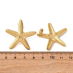 Seestern-Ohrstecker aus 304 Edelstahl&nbsp;EJEW-Z135-02G-03