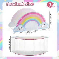 Regenbogen-Stiftehalter aus Acryl&nbsp;DIY-WH0899-372