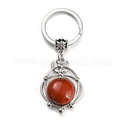 Porte-clés pendentif en pierres précieuses naturelles et synthétiques&nbsp;G-G009-02P