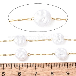 Catene portacavi in acciaio inossidabile 304 e plastica ABS con perle piatte e rotonde&nbsp;CHS-G048-03G