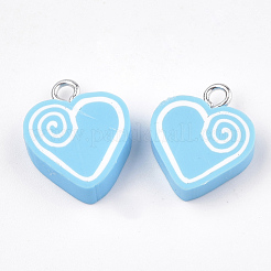 Colgantes hechos a mano de arcilla polimérica&nbsp;CLAY-T013-08