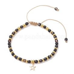 Bracciali con ciondoli in acciaio inossidabile Star 201&nbsp;BJEW-JB12801-03